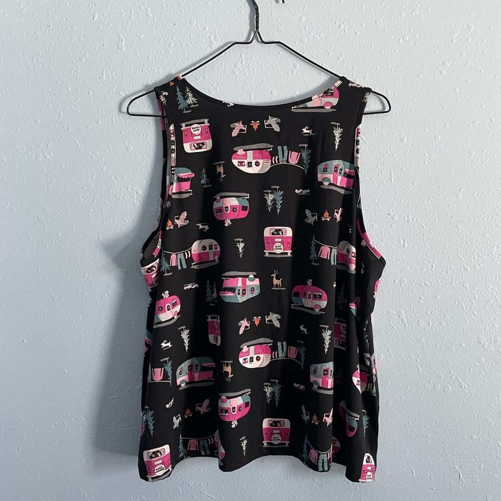 Camper pajama shorts and tank set - Picture 5 of 8